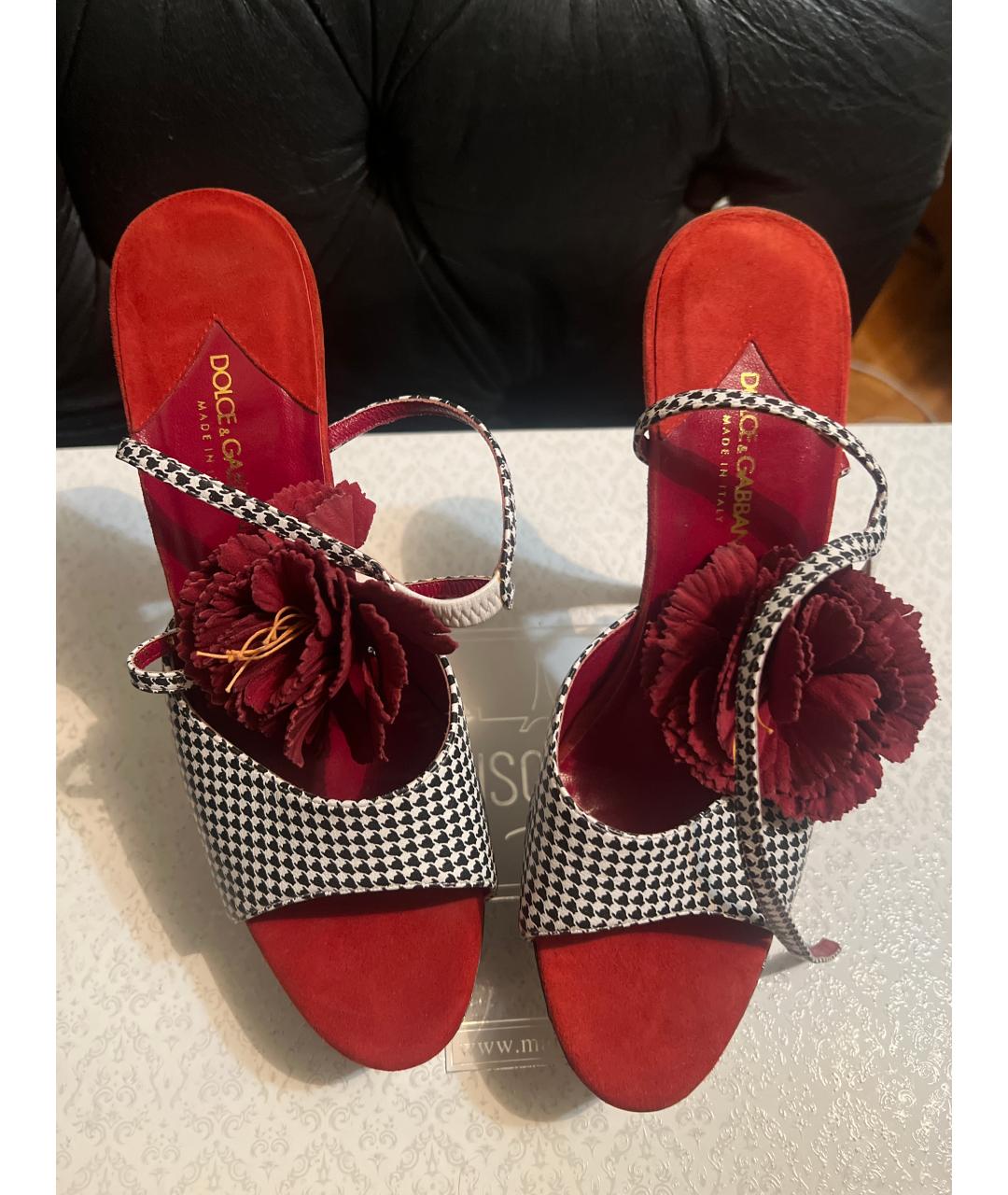 DOLCE&GABBANA Мульти кожаные туфли, фото 2