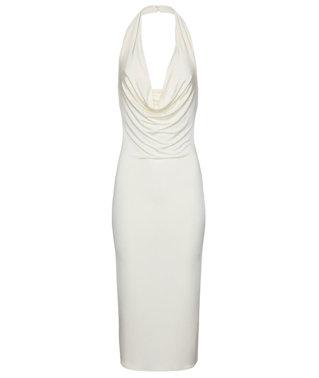 MAGDA BUTRYM Бежевое вискозное коктейльное платье, фото 1