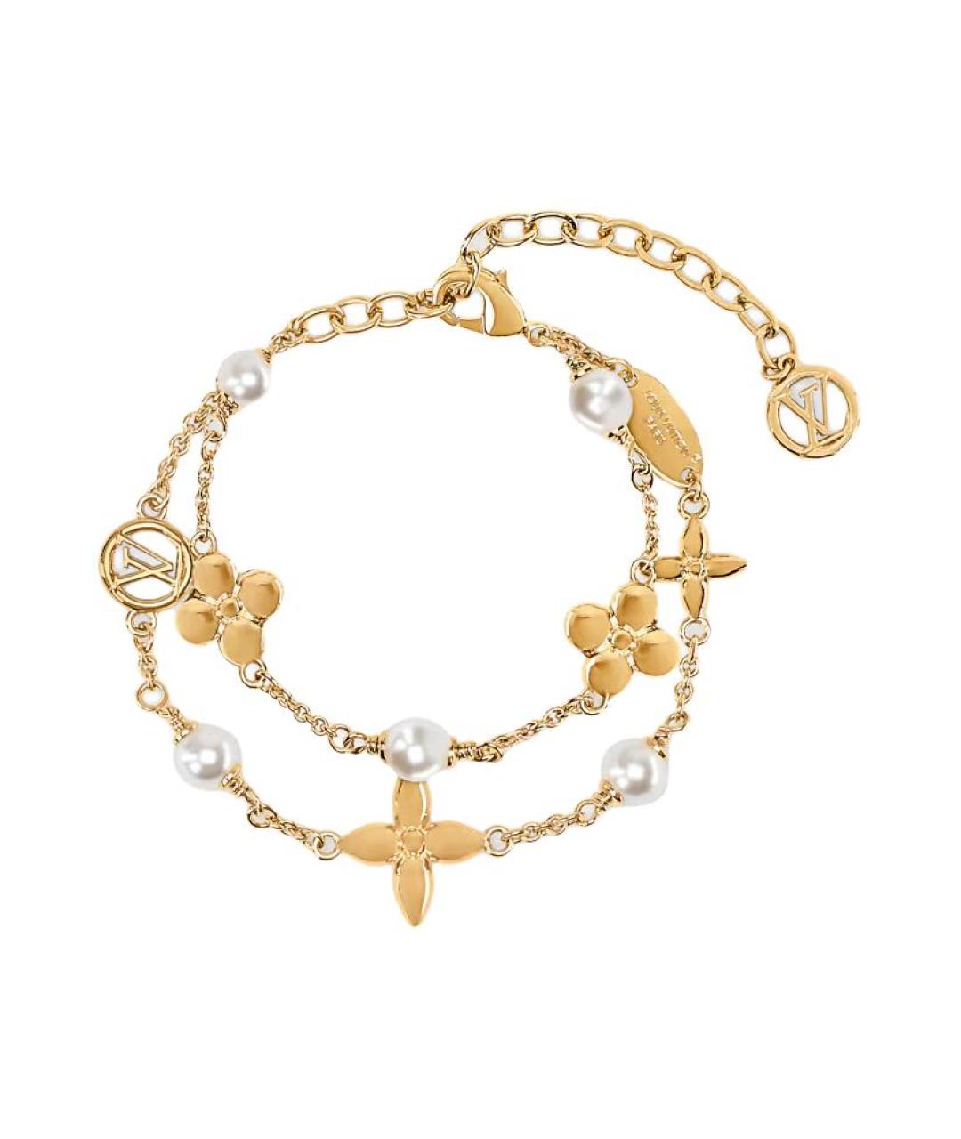 LOUIS VUITTON Золотой металлический браслет, фото 1