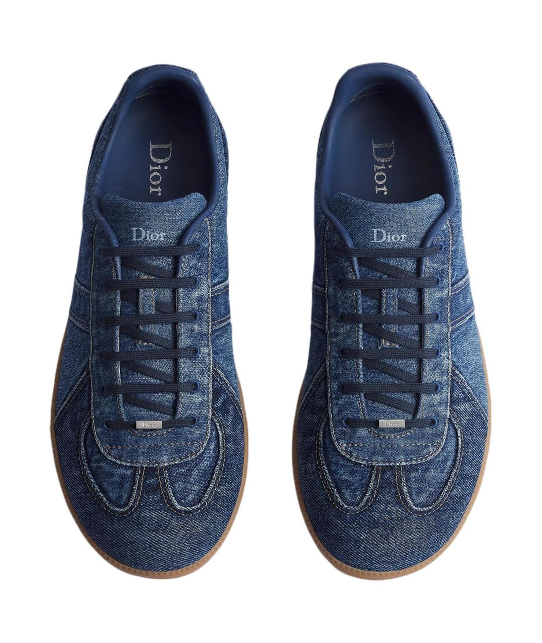 CHRISTIAN DIOR Синие низкие кроссовки / кеды, фото 4