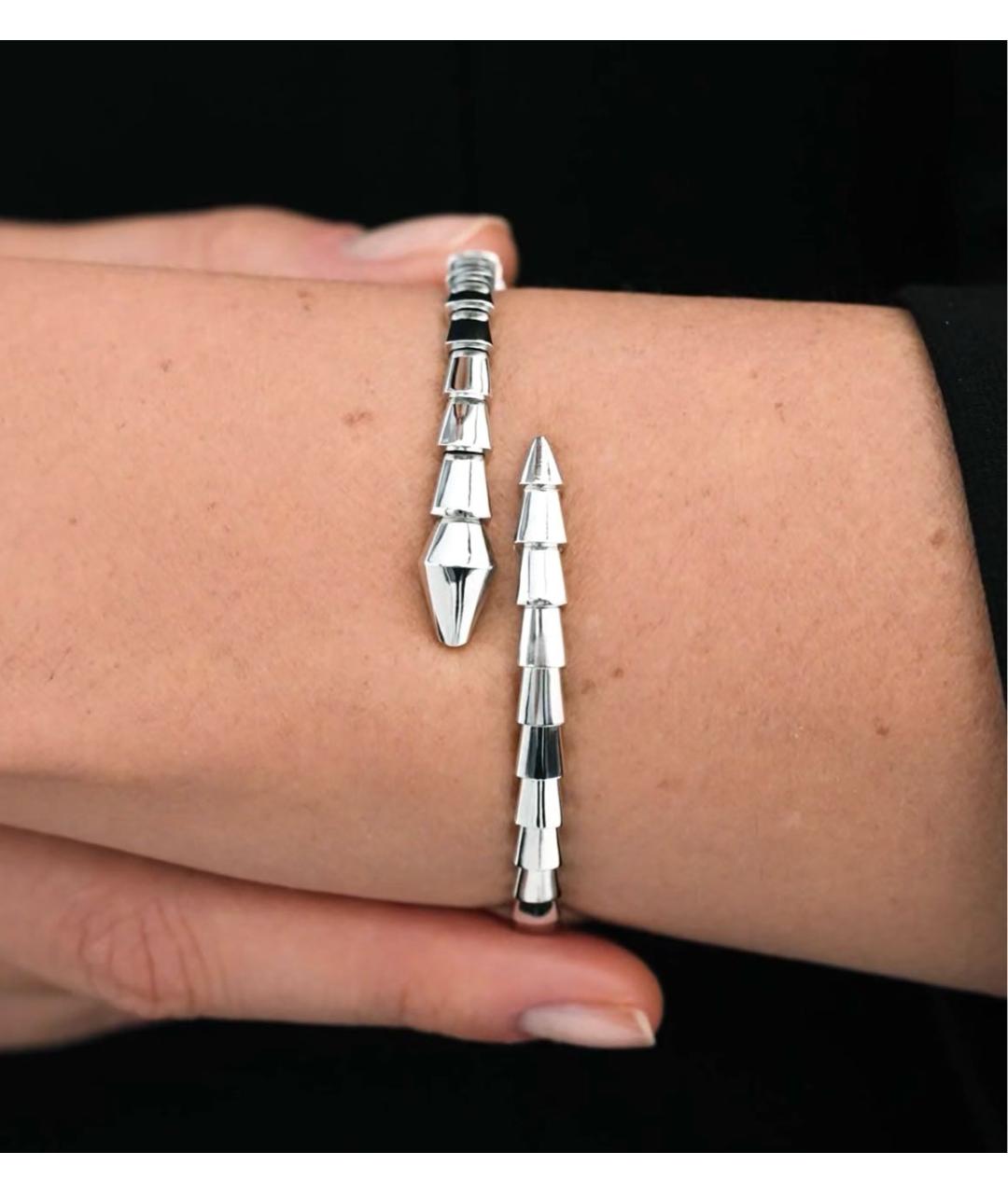 BVLGARI Серебрянный браслет из белого золота, фото 3