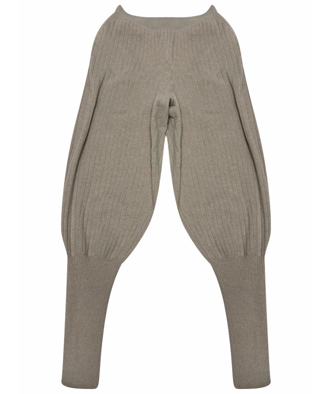 LORO PIANA Бежевые кашемировые леггинсы и велосипедки, фото 1