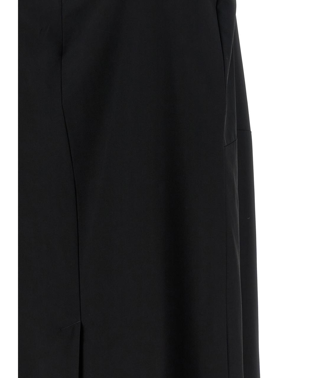 PRADA Черная вискозная юбка миди, фото 3