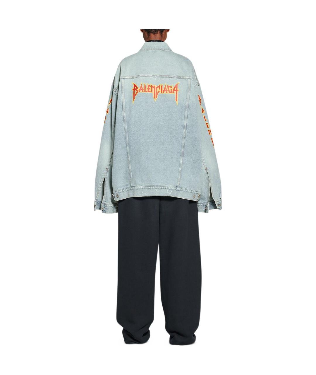 BALENCIAGA Голубая деним куртка, фото 3