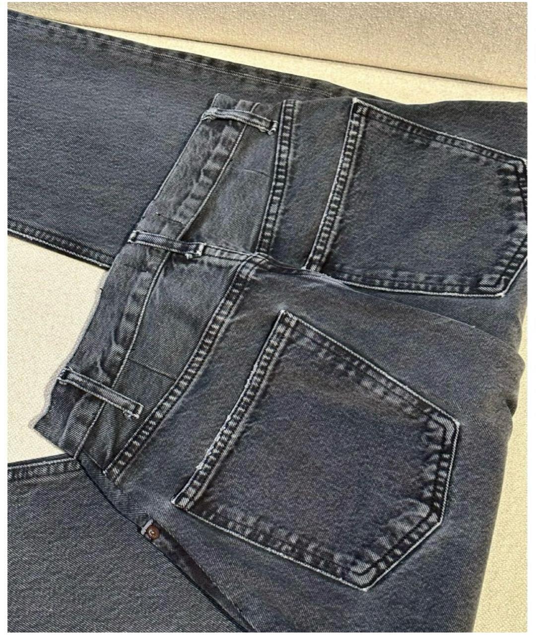 AGOLDE Черные хлопковые прямые джинсы, фото 3