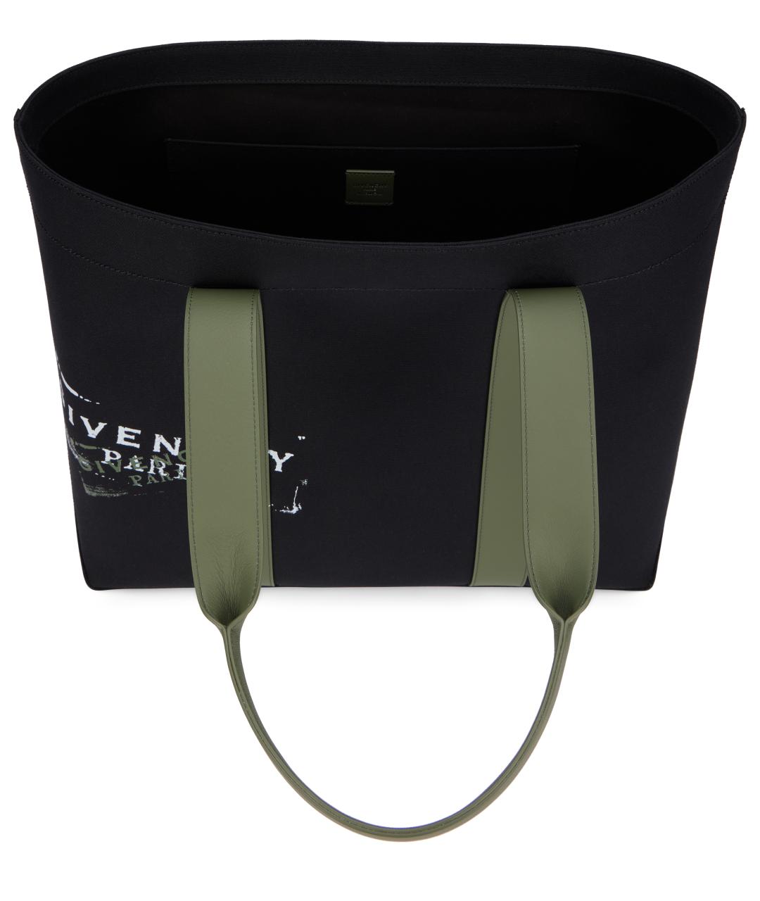 GIVENCHY Черная хлопковая сумка тоут, фото 5