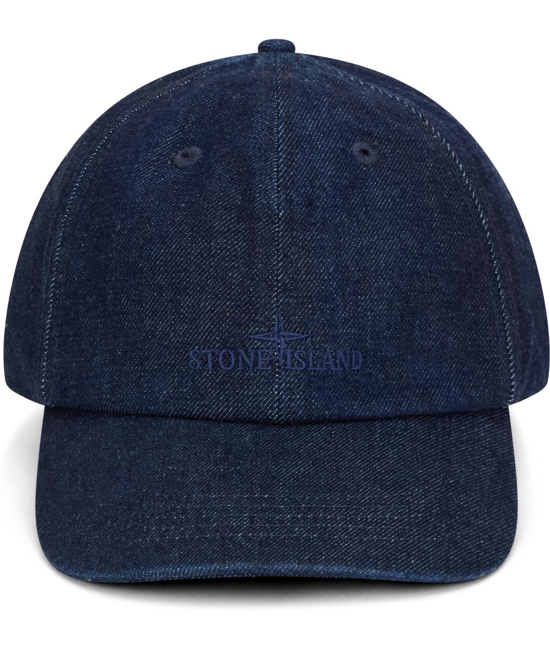 STONE ISLAND Синяя хлопковая кепка/бейсболка, фото 2