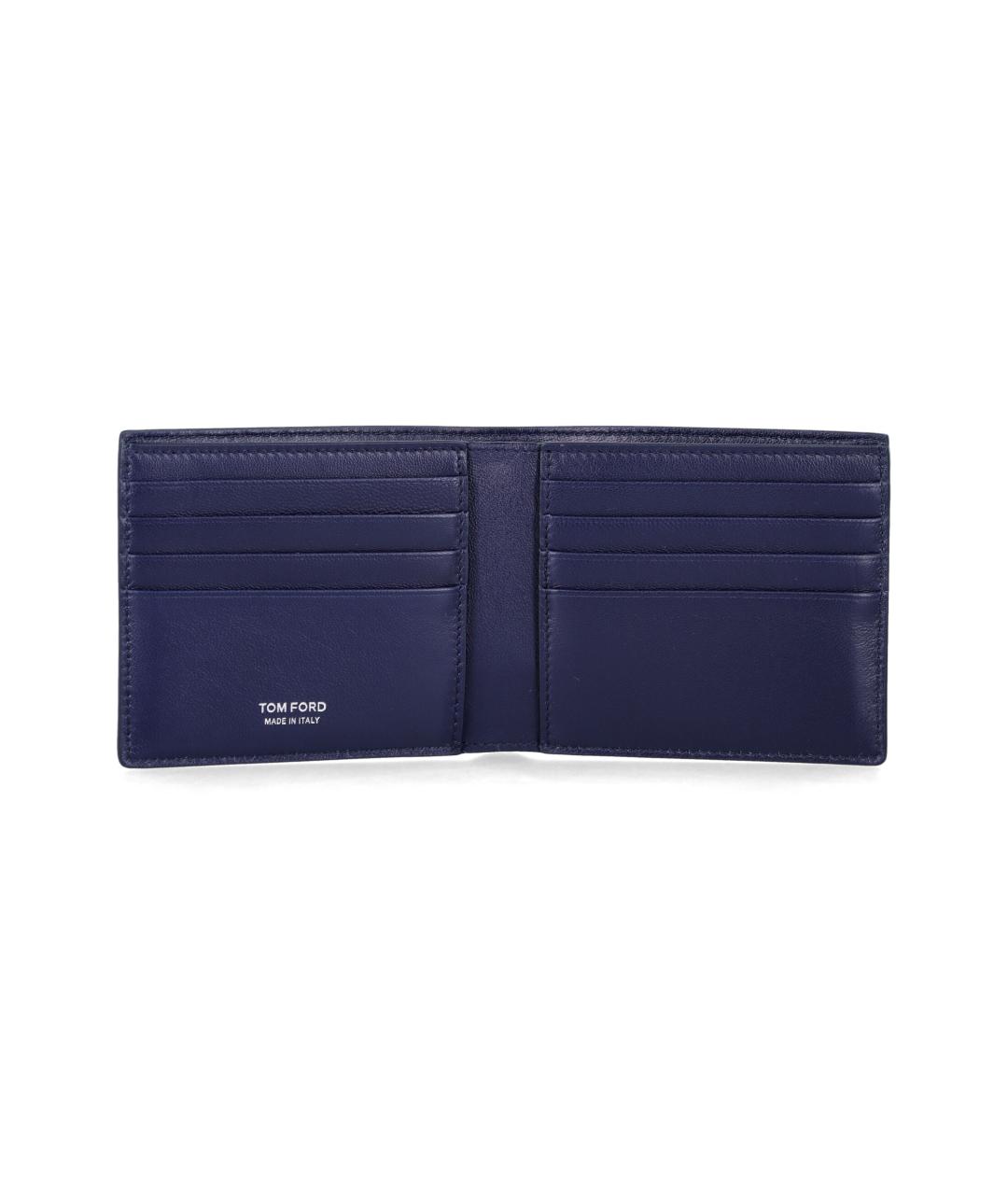TOM FORD Синий кожаный кошелек, фото 3