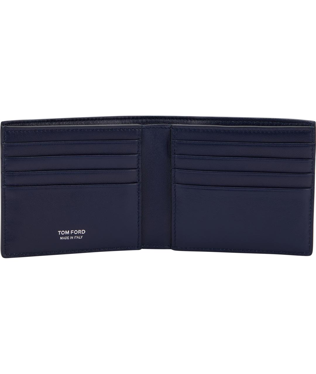 TOM FORD Синий кожаный кошелек, фото 4