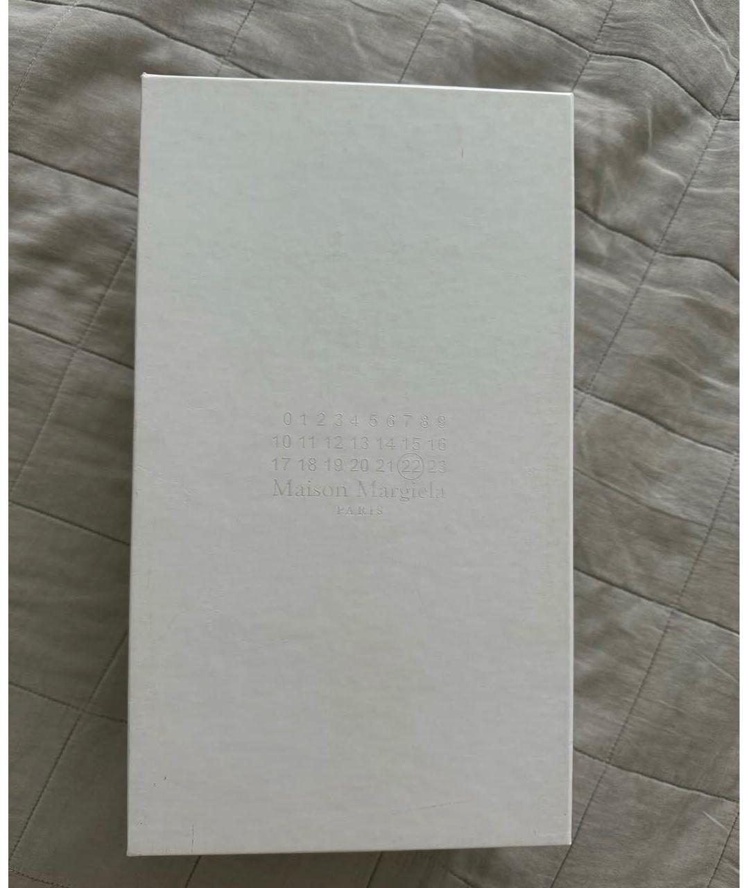 MM6 MAISON MARGIELA Бежевые замшевые кеды, фото 6