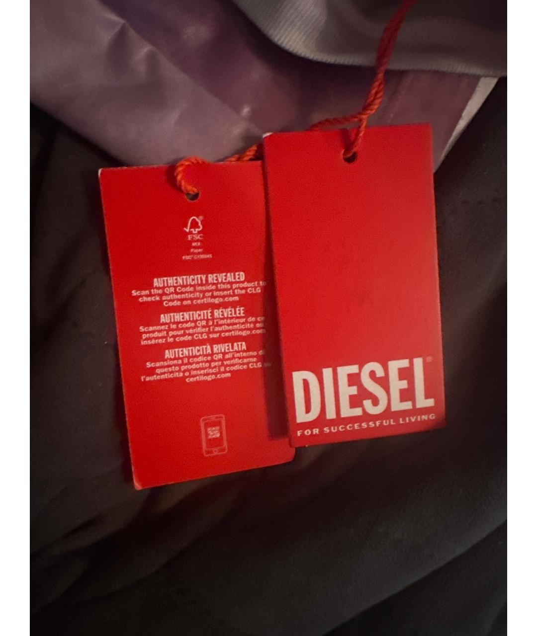 DIESEL Мульти полиэстеровое платье, фото 3