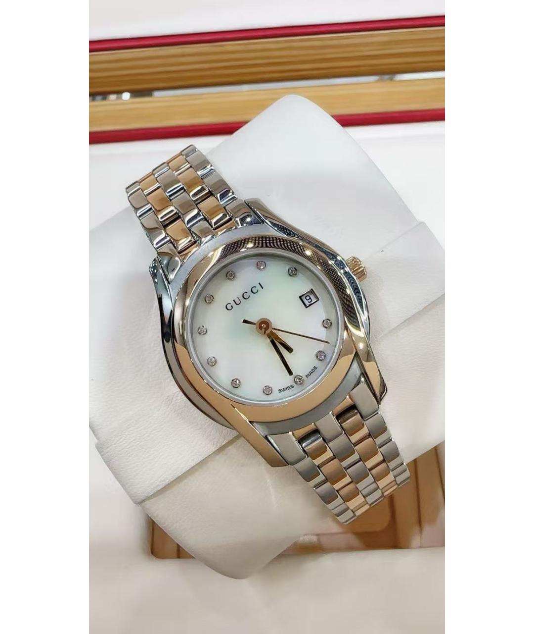 GUCCI Золотые часы, фото 4