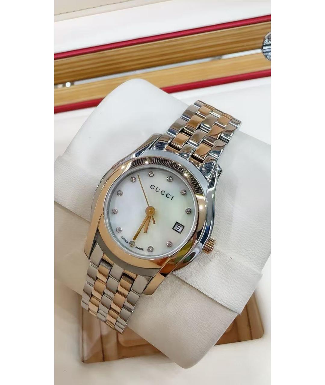 GUCCI Золотые часы, фото 3