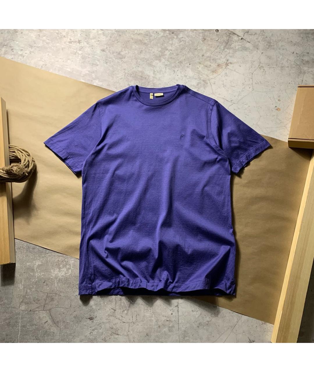 BRIONI Фиолетовая хлопковая футболка, фото 7