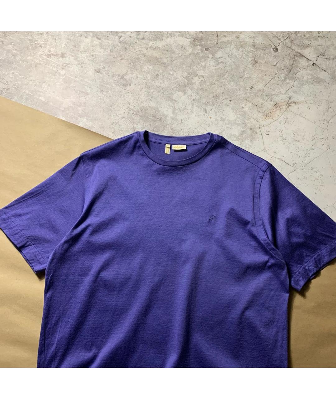 BRIONI Фиолетовая хлопковая футболка, фото 3