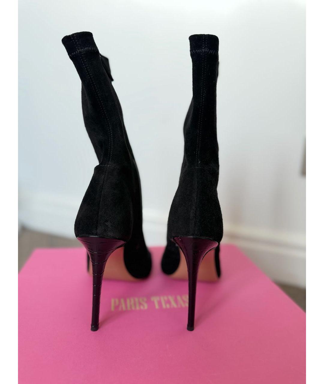 PARIS TEXAS Черные замшевые ботильоны, фото 6