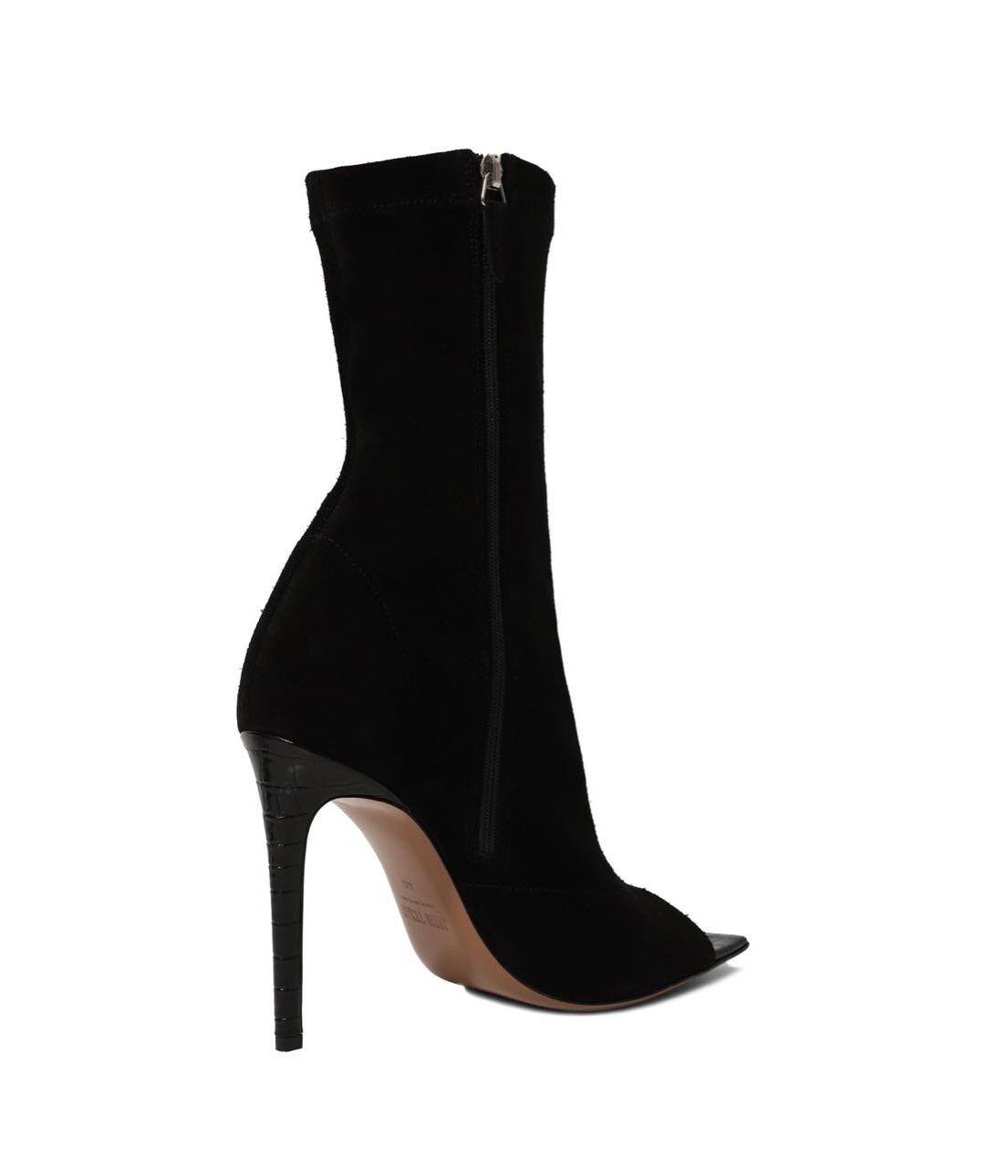 PARIS TEXAS Черные замшевые ботильоны, фото 2