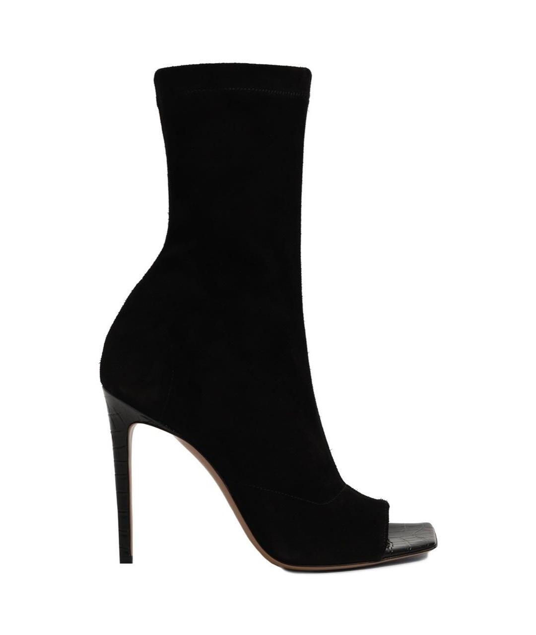 PARIS TEXAS Черные замшевые ботильоны, фото 1