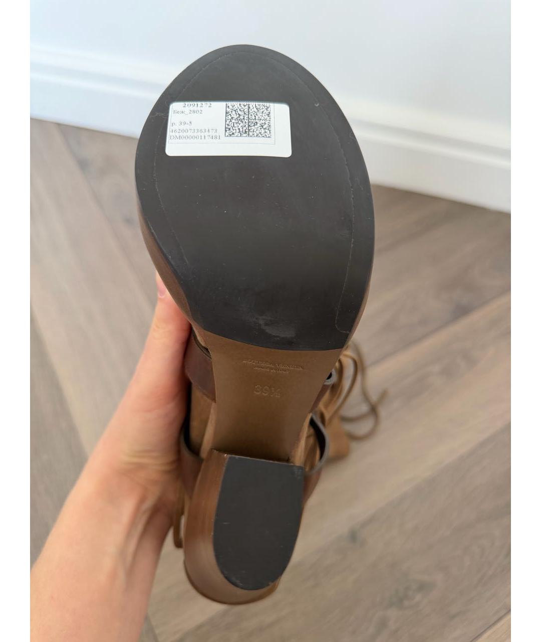 BOTTEGA VENETA Коричневые замшевые сапоги, фото 4