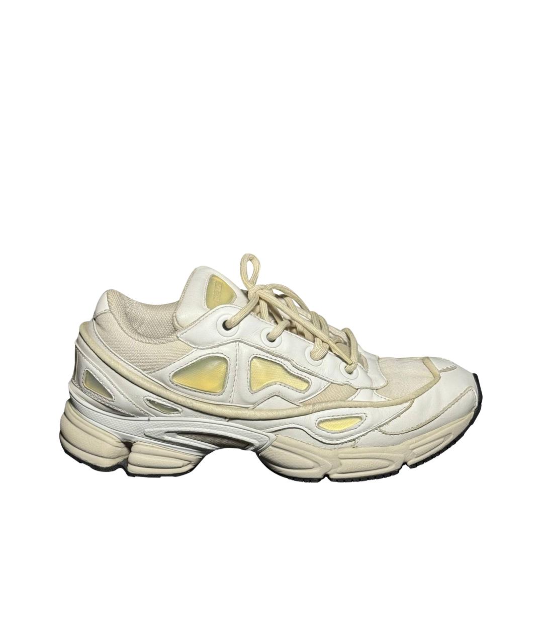 ADIDAS X RAF SIMONS Белые кожаные низкие кроссовки / кеды, фото 1