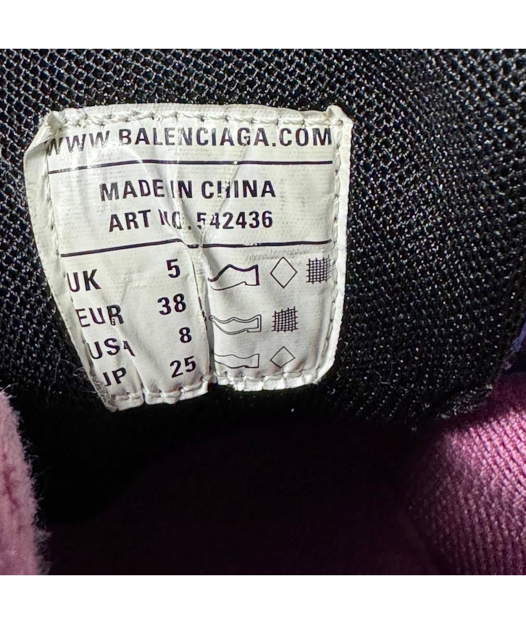 BALENCIAGA Бирюзовые текстильные кроссовки, фото 6