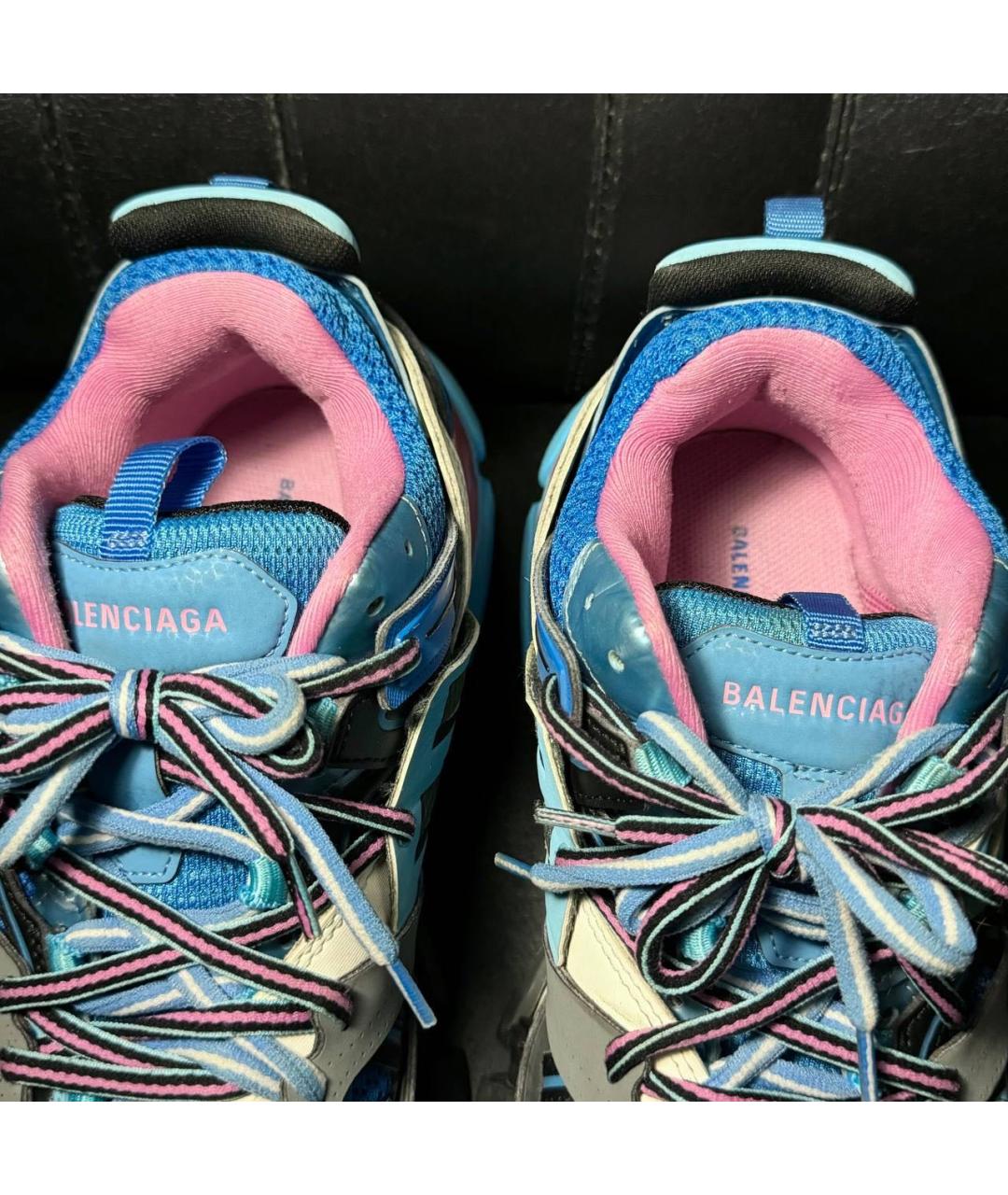 BALENCIAGA Бирюзовые текстильные кроссовки, фото 8
