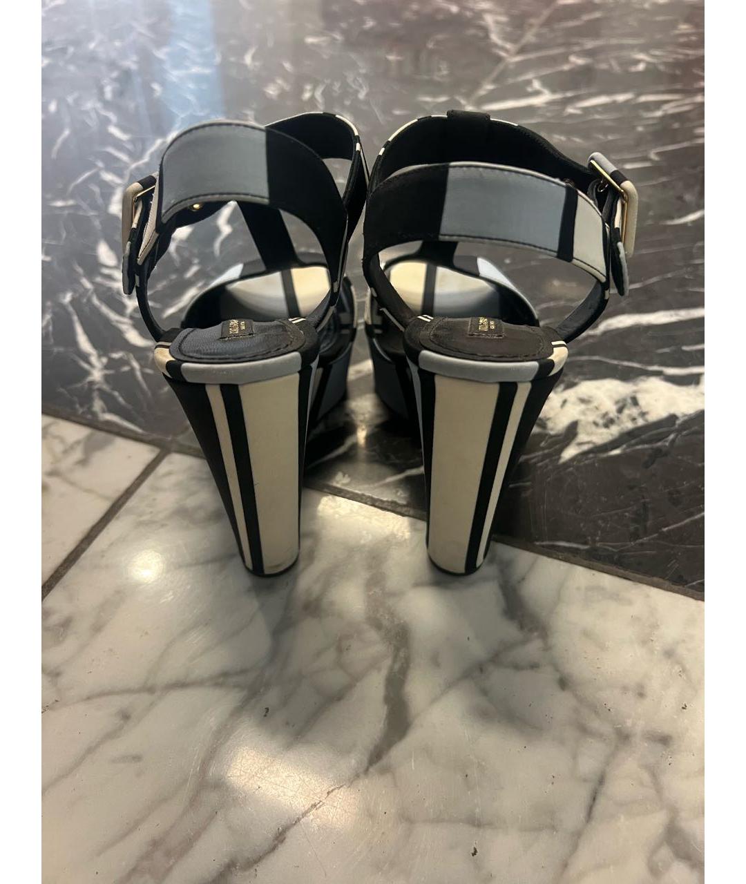 DOLCE&GABBANA Мульти текстильные босоножки, фото 3