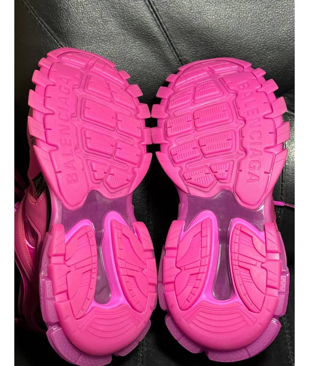 BALENCIAGA Фуксия текстильные кроссовки, фото 8