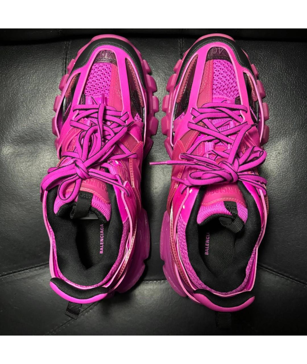 BALENCIAGA Фуксия текстильные кроссовки, фото 7