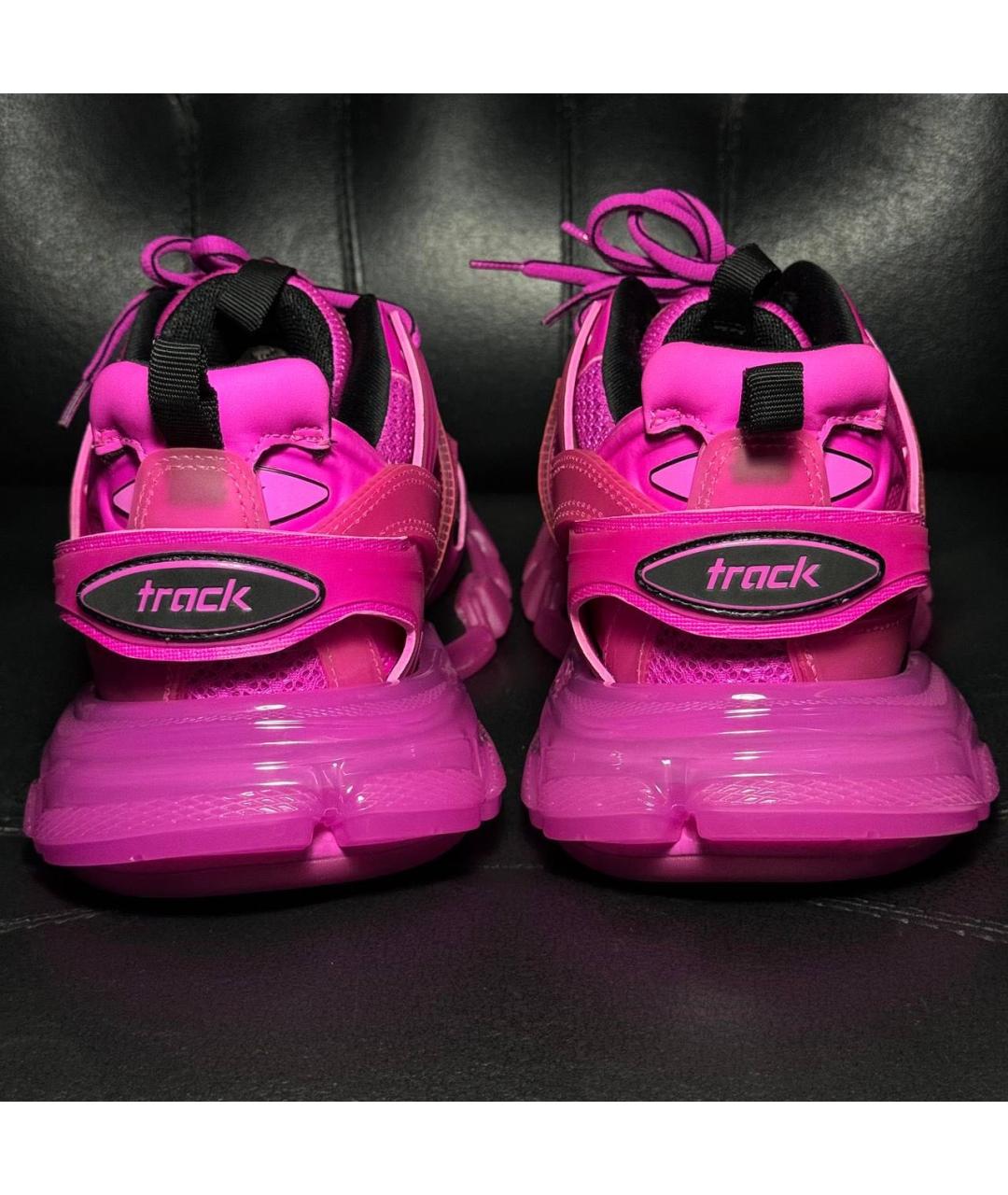 BALENCIAGA Фуксия текстильные кроссовки, фото 2