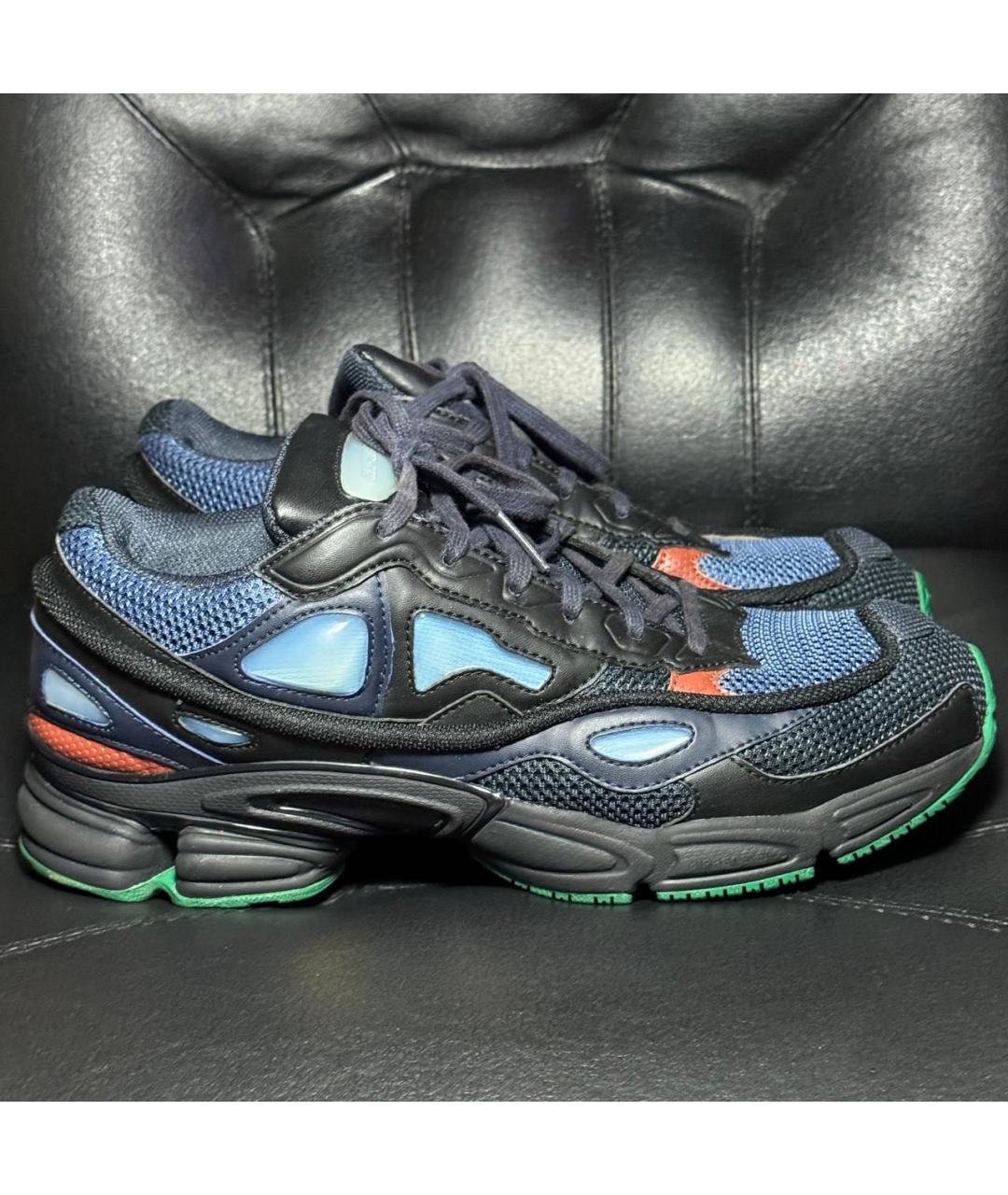 ADIDAS X RAF SIMONS Синие текстильные низкие кроссовки / кеды, фото 9