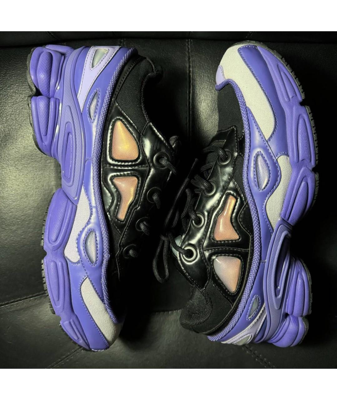 ADIDAS X RAF SIMONS Фиолетовые текстильные низкие кроссовки / кеды, фото 4