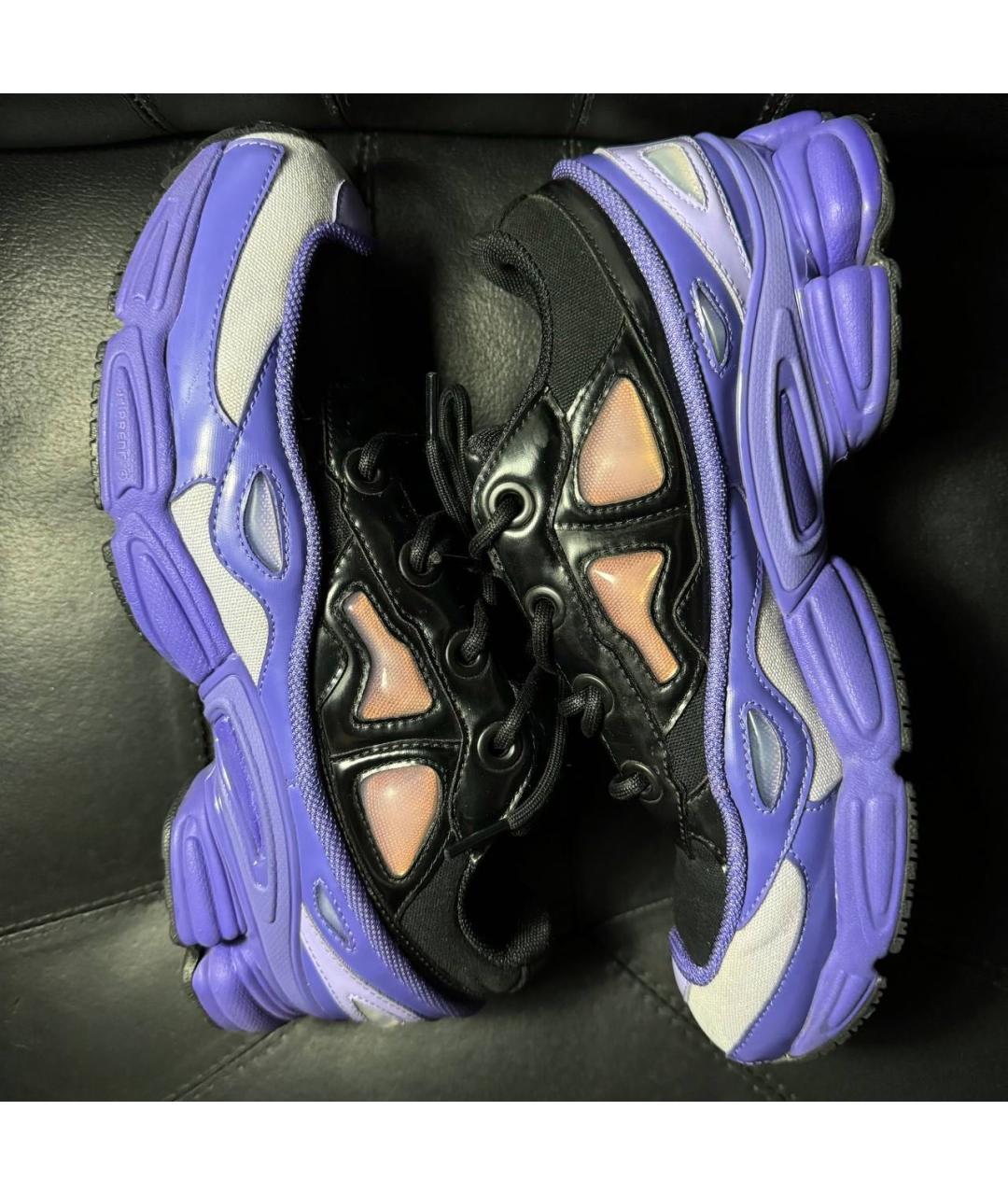 ADIDAS X RAF SIMONS Фиолетовые текстильные низкие кроссовки / кеды, фото 5