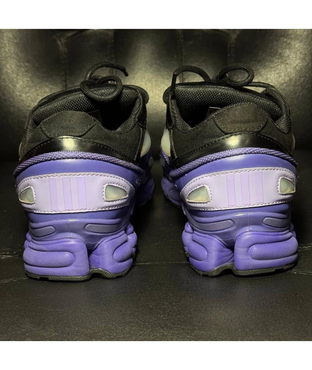 ADIDAS X RAF SIMONS Фиолетовые текстильные низкие кроссовки / кеды, фото 2