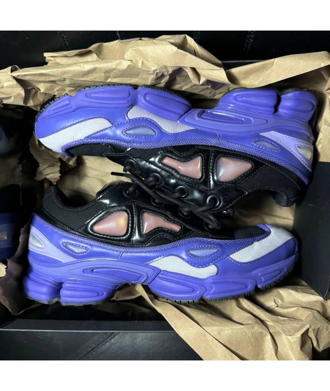 ADIDAS X RAF SIMONS Фиолетовые текстильные низкие кроссовки / кеды, фото 7