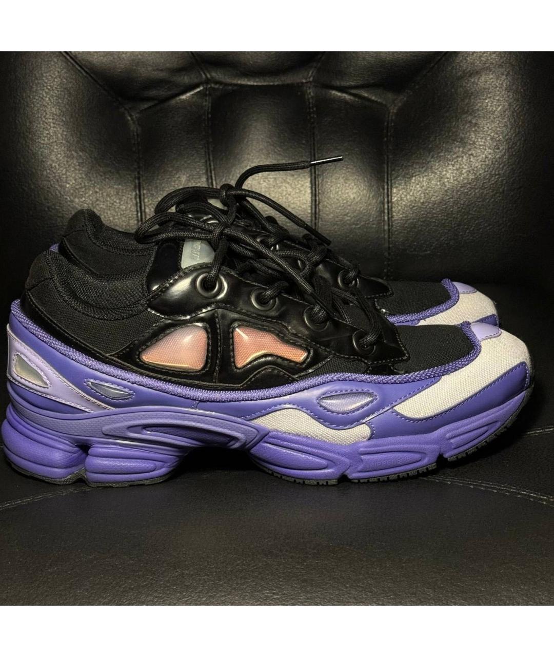 ADIDAS X RAF SIMONS Фиолетовые текстильные низкие кроссовки / кеды, фото 9