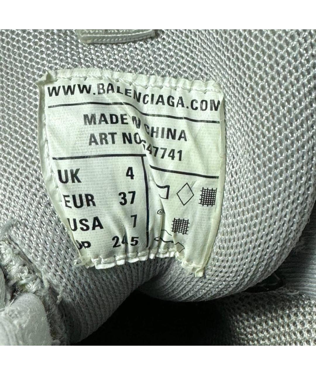 BALENCIAGA Бежевые текстильные кроссовки, фото 6