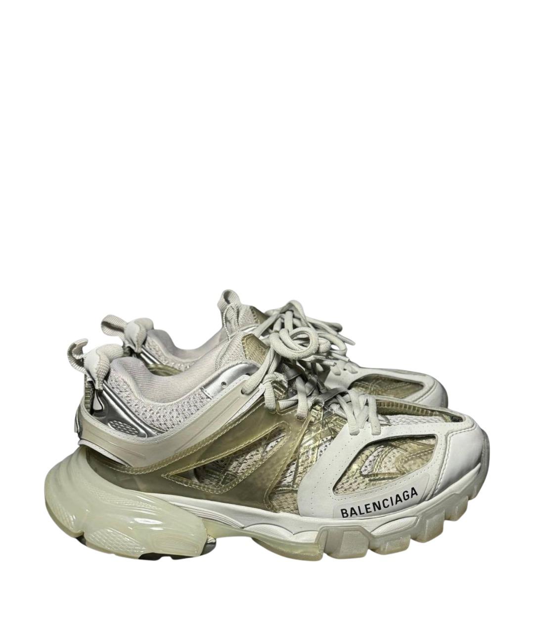 BALENCIAGA Бежевые текстильные кроссовки, фото 1