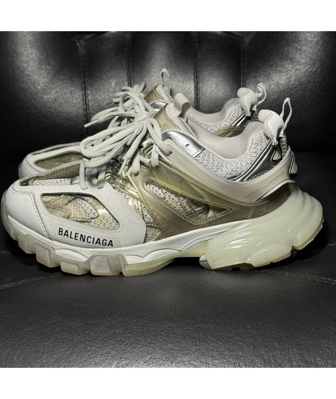 BALENCIAGA Бежевые текстильные кроссовки, фото 3