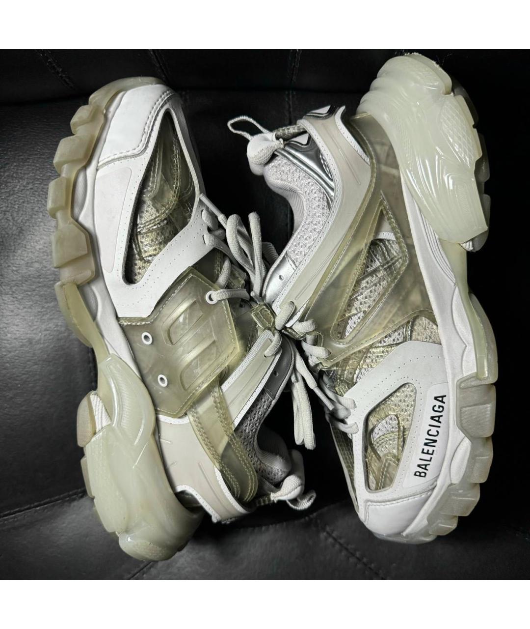 BALENCIAGA Бежевые текстильные кроссовки, фото 5