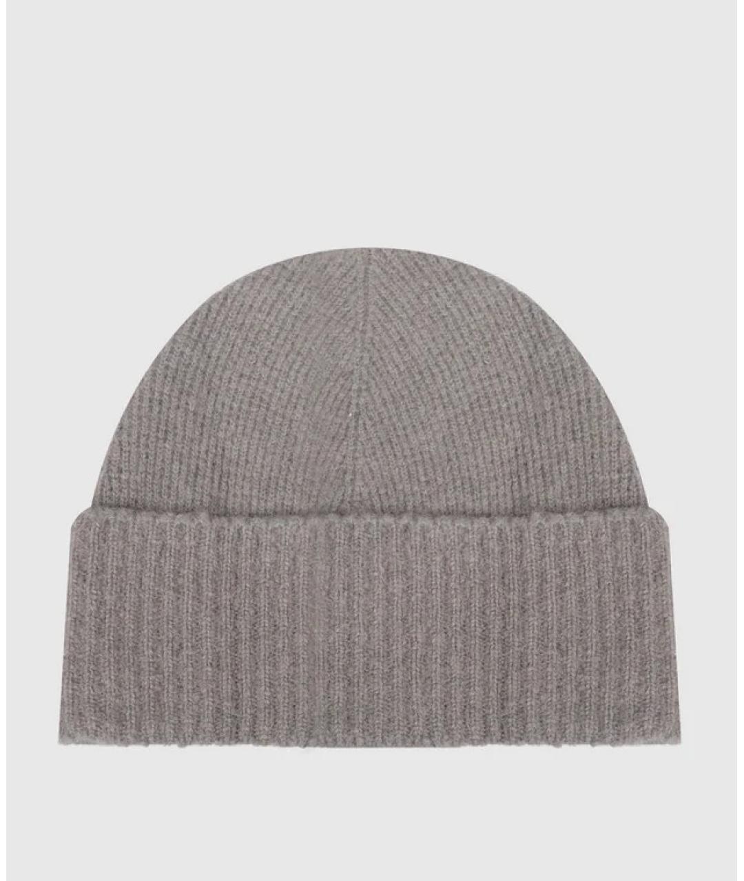 Ami Paris Серая шерстяная шапка, фото 2
