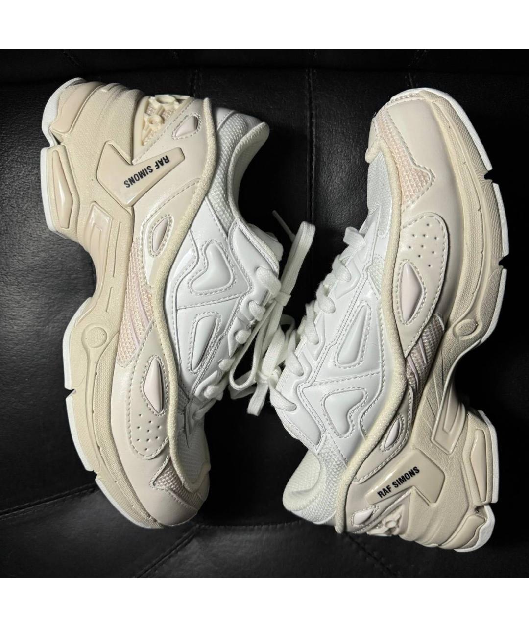 RAF SIMONS Бежевые текстильные кроссовки, фото 4