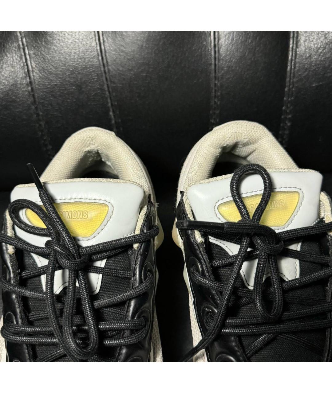 ADIDAS X RAF SIMONS Бежевые текстильные низкие кроссовки / кеды, фото 7