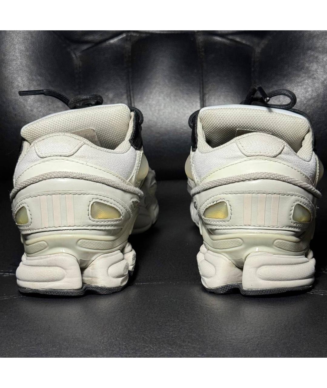 ADIDAS X RAF SIMONS Бежевые текстильные низкие кроссовки / кеды, фото 2