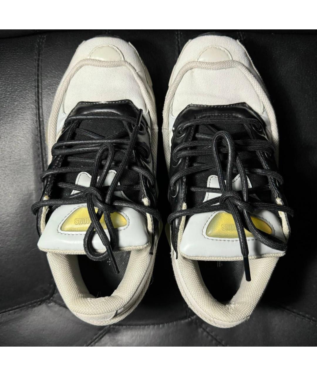 ADIDAS X RAF SIMONS Бежевые текстильные низкие кроссовки / кеды, фото 8