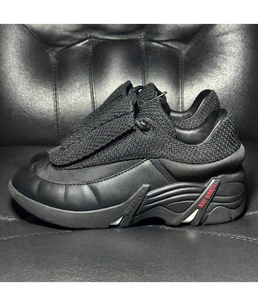 RAF SIMONS Черные текстильные кроссовки, фото 3