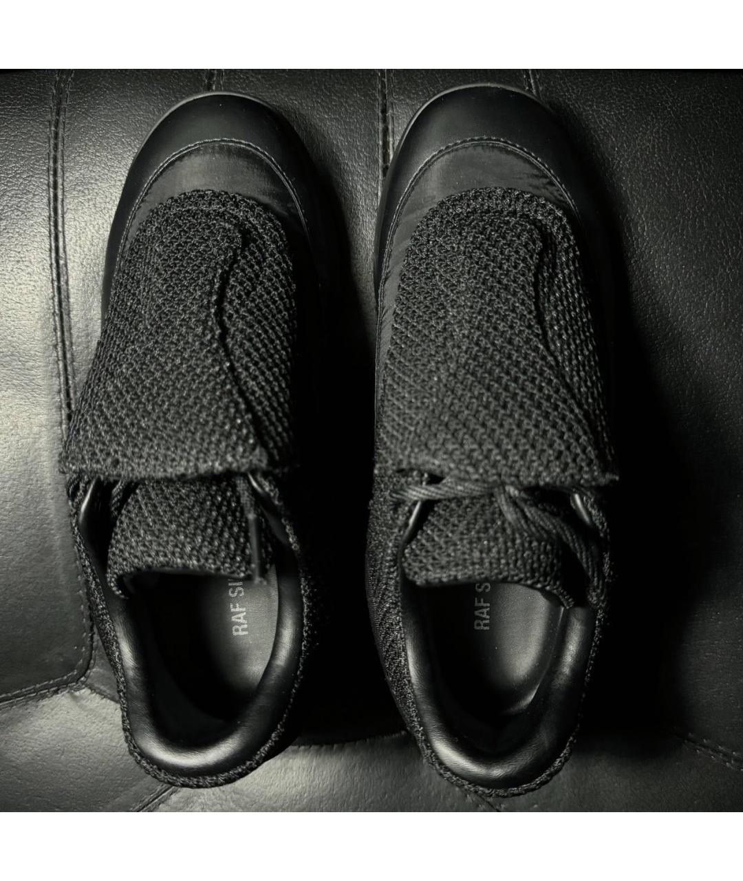 RAF SIMONS Черные текстильные кроссовки, фото 6
