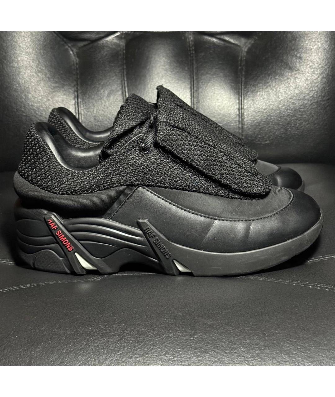 RAF SIMONS Черные текстильные кроссовки, фото 9