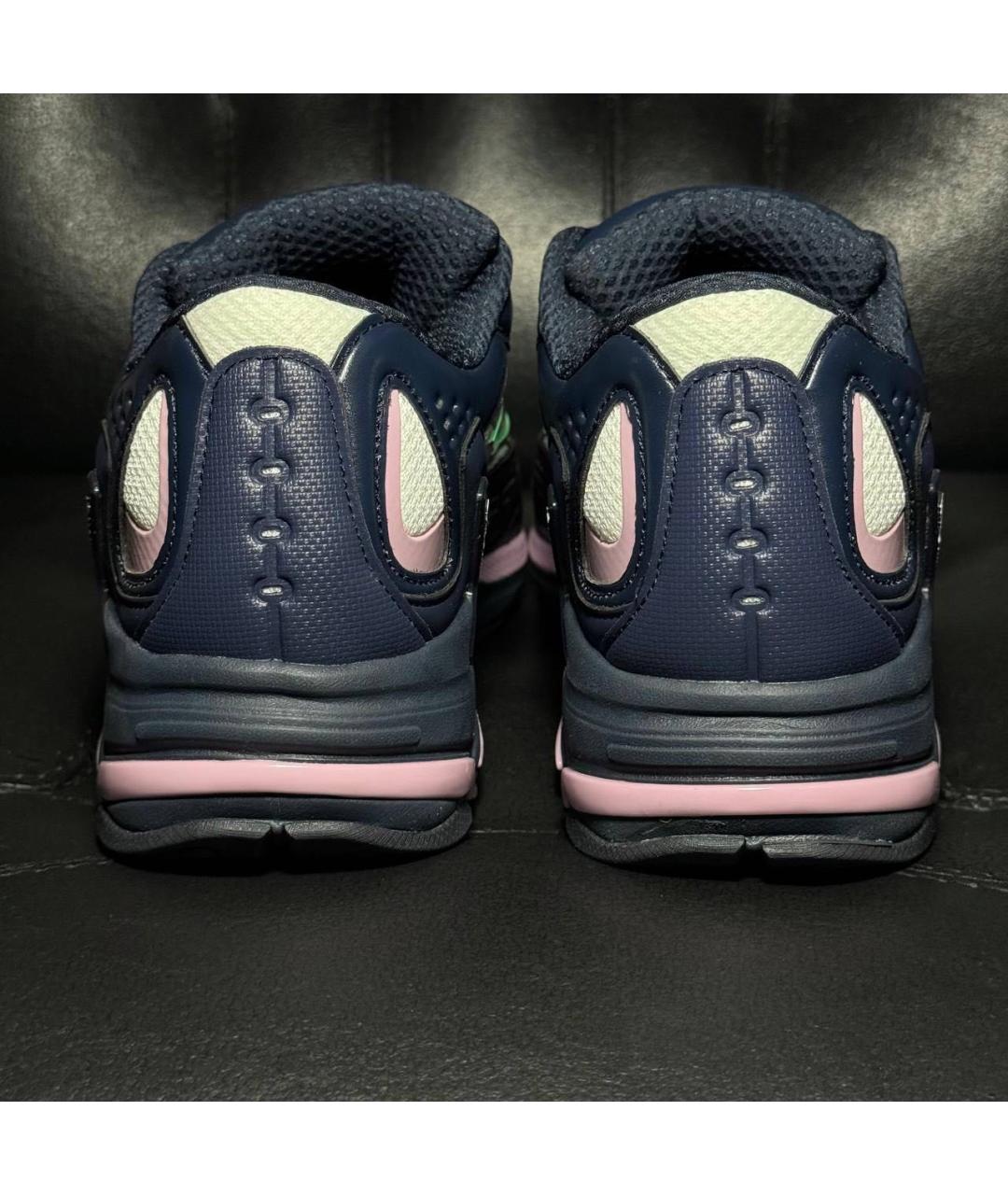 ADIDAS X RAF SIMONS Синие текстильные низкие кроссовки / кеды, фото 2