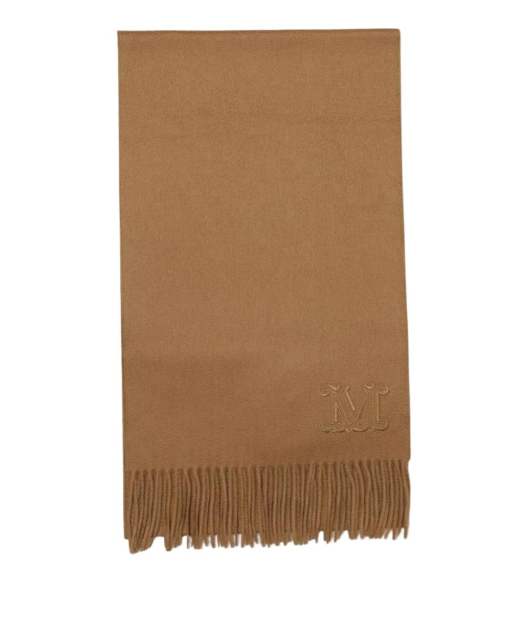 MAX MARA Бежевый кашемировый шарф, фото 1
